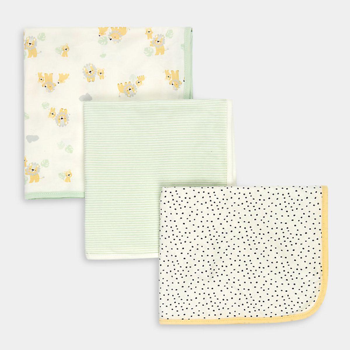 Mothercare Lion Jersey Blankets 3 Pack Mothercare 👶